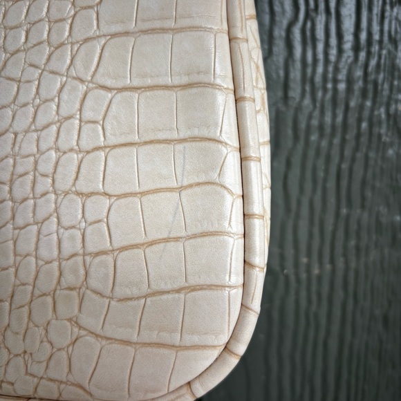 White Croc Faux Leather Shoulder Bag | Y2K Mini Purse - Picture 6 of 12
